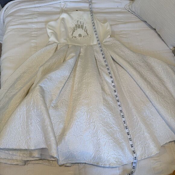 Disney Parks The Dress Shop Fantasyland White Castle Dress Womens Small Party - Picture 13 of 13